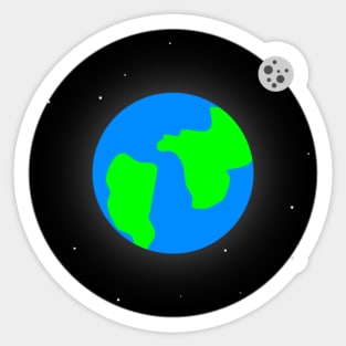 Planet Earth cartoon Sticker